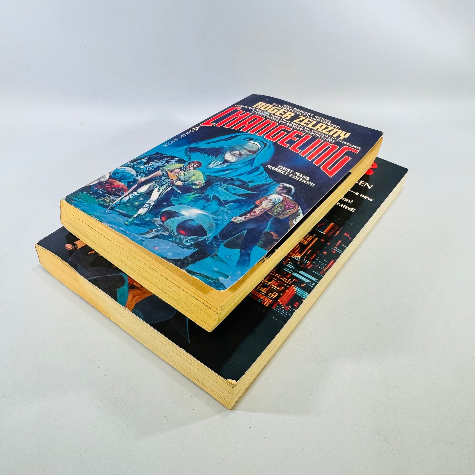 Coils and Changeling Roger Zelazny 2 Book Illustrated Sci Fi Paperback Lot 1981 1982