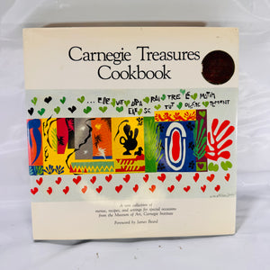 Carnegie Treasures Cookbook by Carnegie Institute Museum of Art (1984), First Edition, Hardcover with Dust Jacket