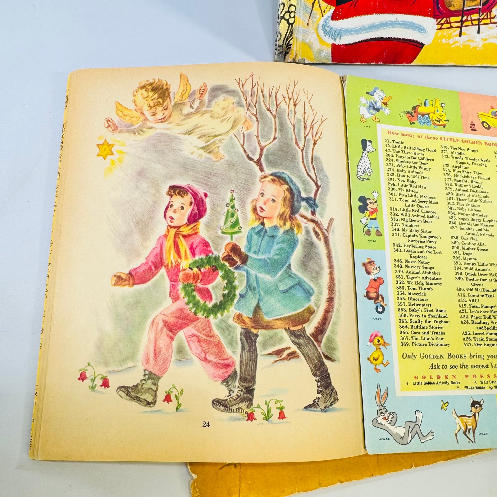 ABC for Christmas Golden Press, The Baby Born in a Stable 1965 Book Lot of 3