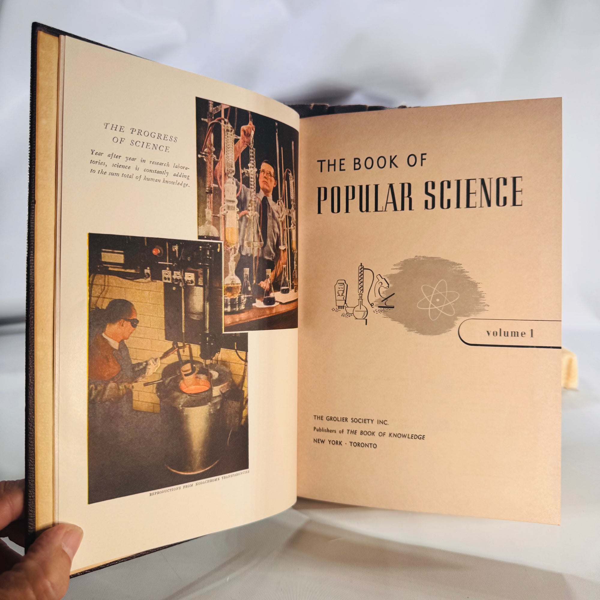 The Book of Popular Science (1955 edition) — The Grolier Society | Complete 10-Volume Set, Science Reference