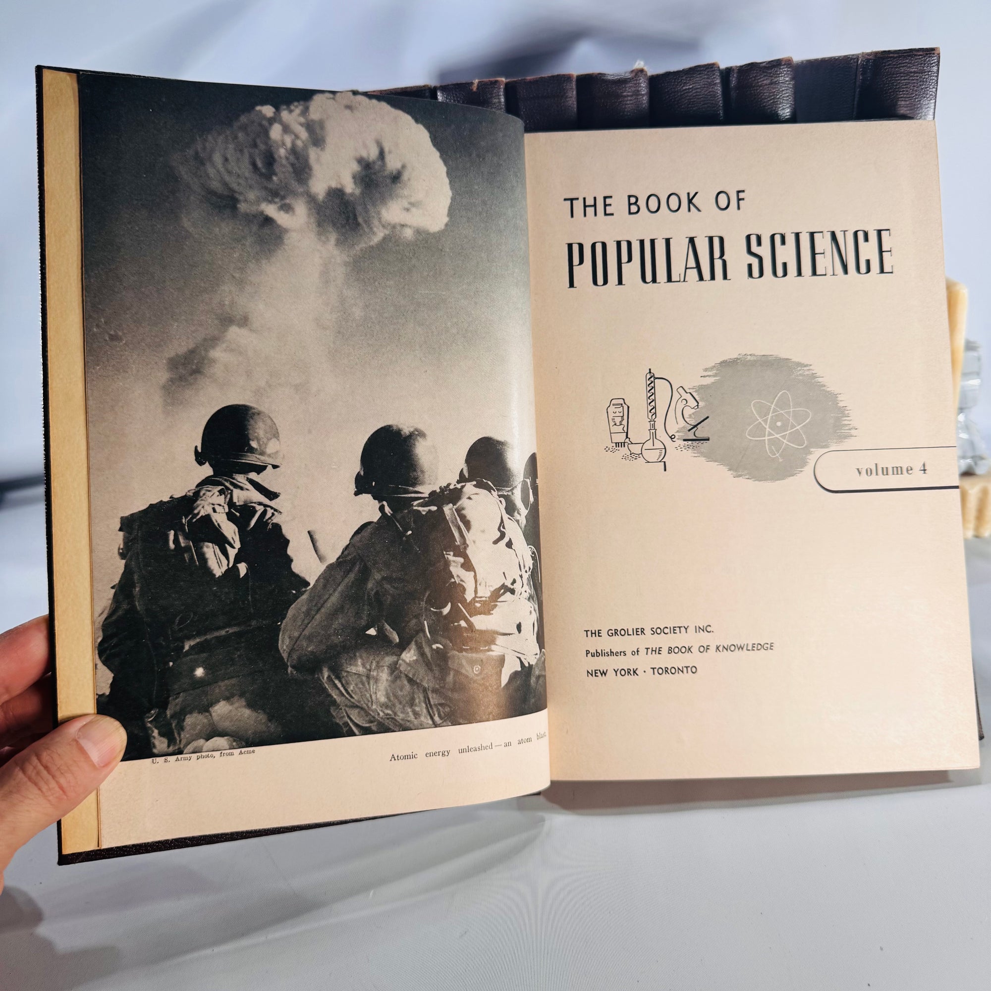 The Book of Popular Science (1955 edition) — The Grolier Society | Complete 10-Volume Set, Science Reference
