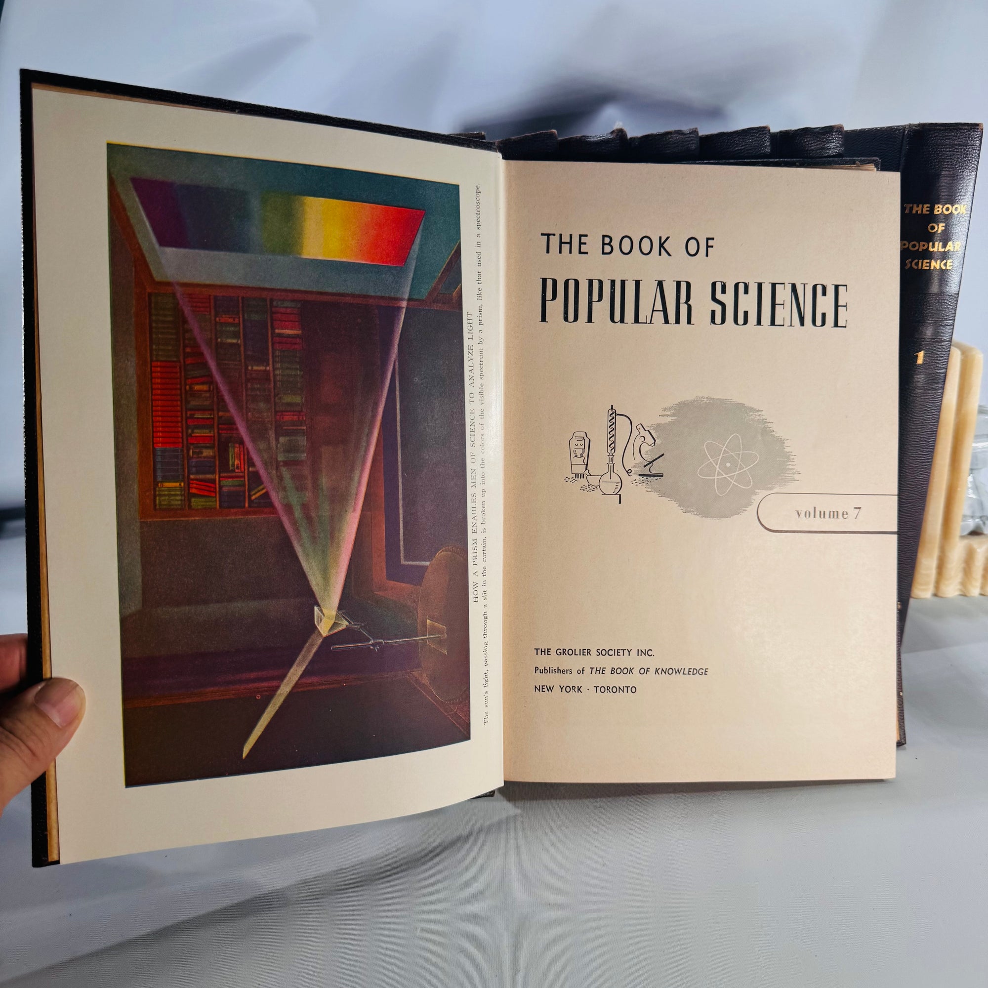 The Book of Popular Science (1955 edition) — The Grolier Society | Complete 10-Volume Set, Science Reference