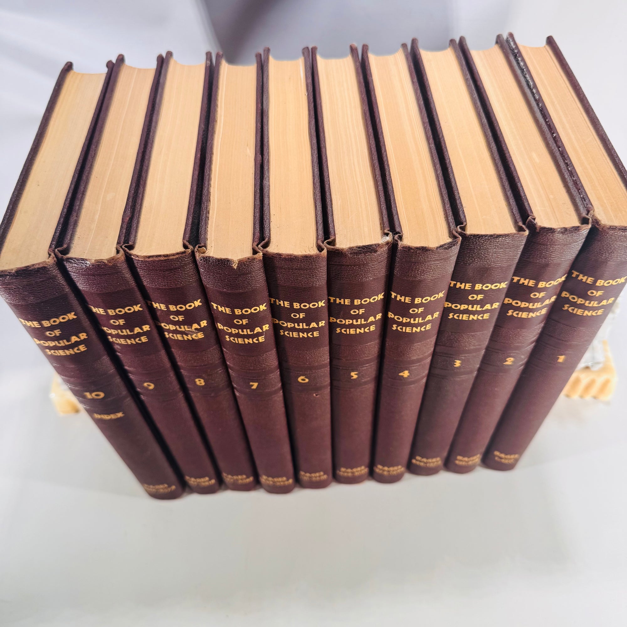 The Book of Popular Science (1955 edition) — The Grolier Society | Complete 10-Volume Set, Science Reference
