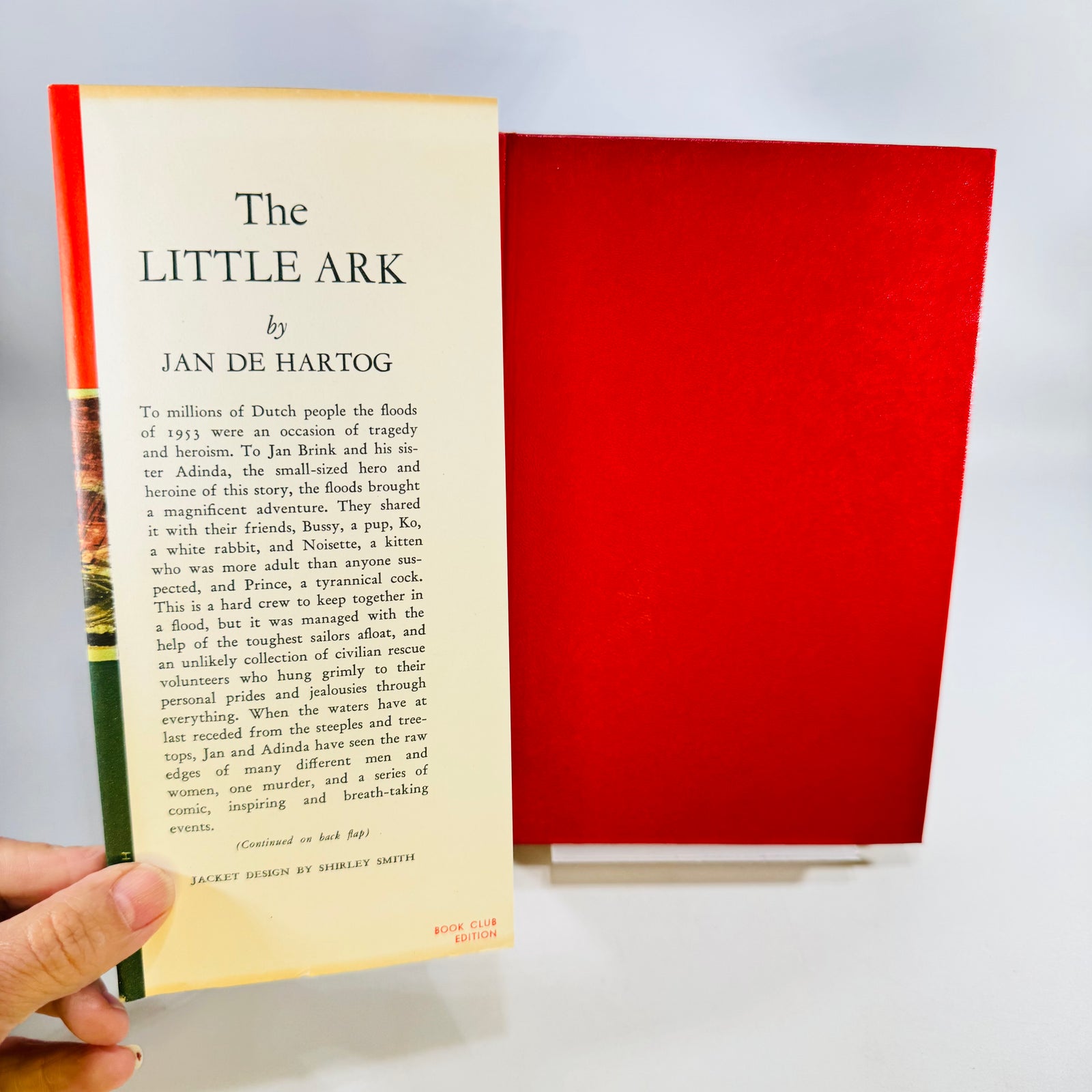 The Little Ark by Jan de Hartog 1953 Book Club Edition Hardcover with Dust Jacket