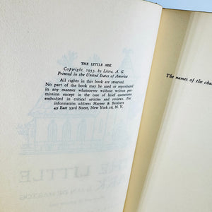 The Little Ark by Jan de Hartog 1953 Book Club Edition Hardcover with Dust Jacket