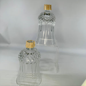 Vintage Homco Peg Votive Candle Holders Pair Fluted Glass Inserts for Wall Sconces or Candlesticks