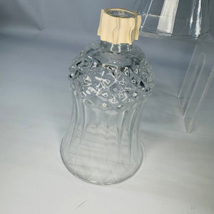 Vintage Homco Peg Votive Candle Holders Pair Fluted Glass Inserts for Wall Sconces or Candlesticks