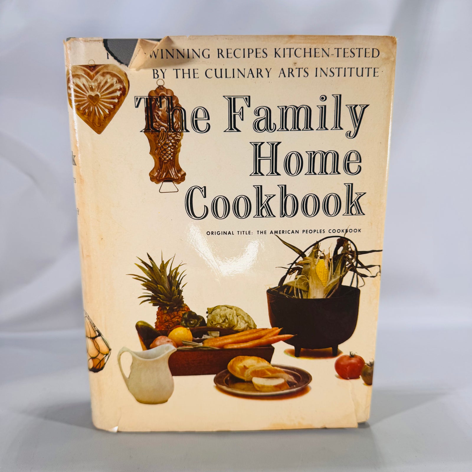 The Family Home Cookbook (1973) — Culinary Arts Institute | Vintage Cookbook Dust Jacket, Illustrated, Culinary Arts