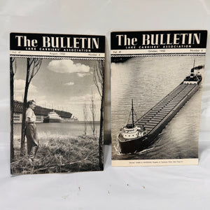 The Bulletin by the Lake Carriers Association – August and October 1952