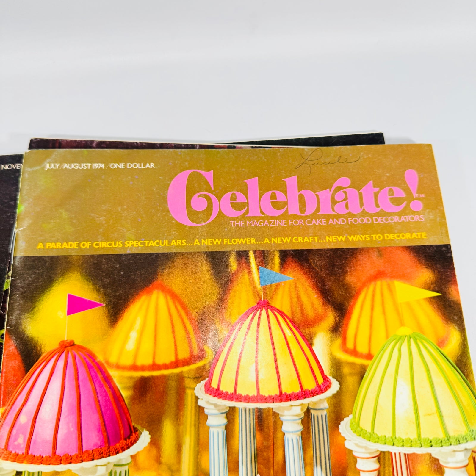 Celebrate! Wilton Magazine Lot 1974 Jul/Aug Sep/Oct Nov/Dec Cake Decorating