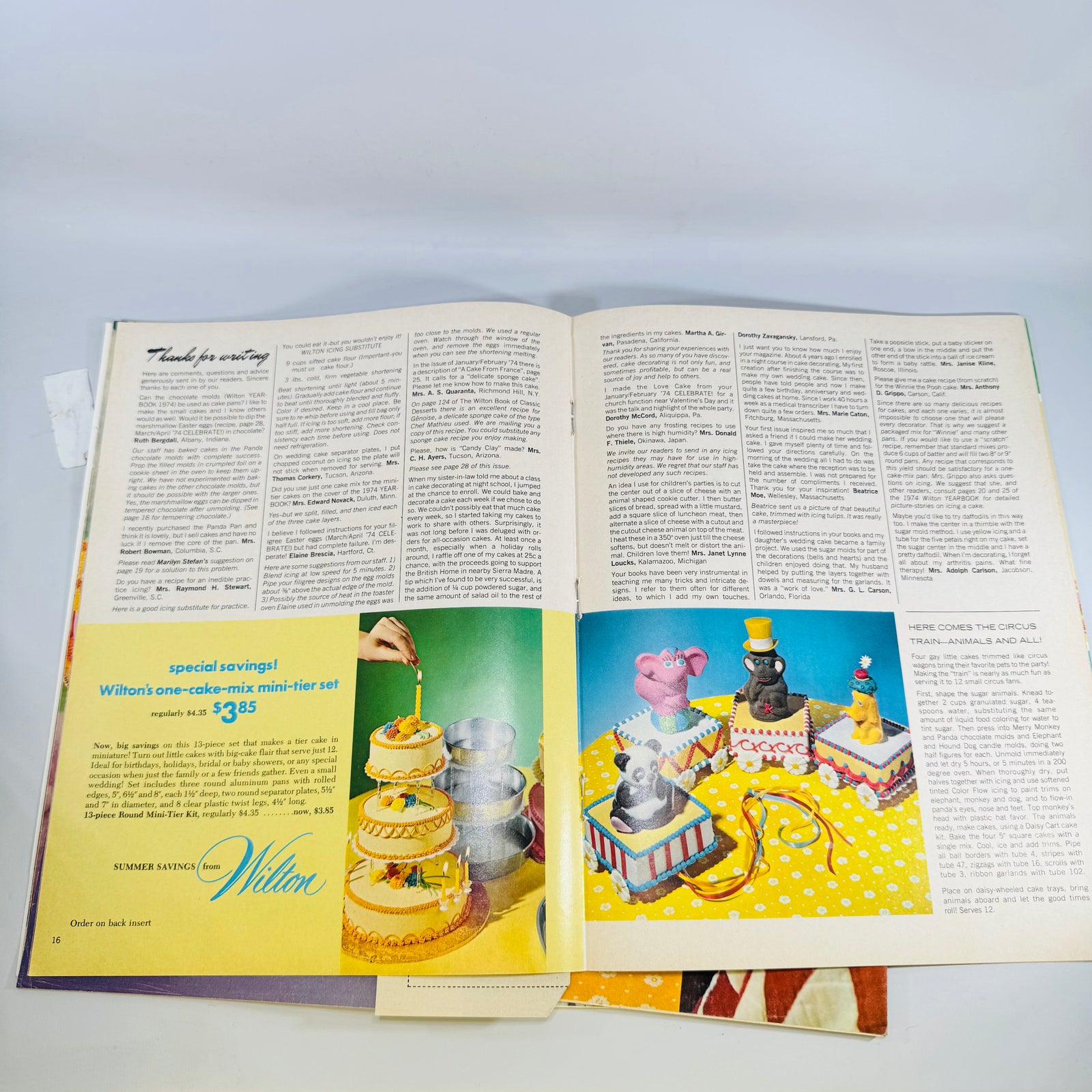 Celebrate! Wilton Magazine Lot 1974 Jul/Aug Sep/Oct Nov/Dec Cake Decorating
