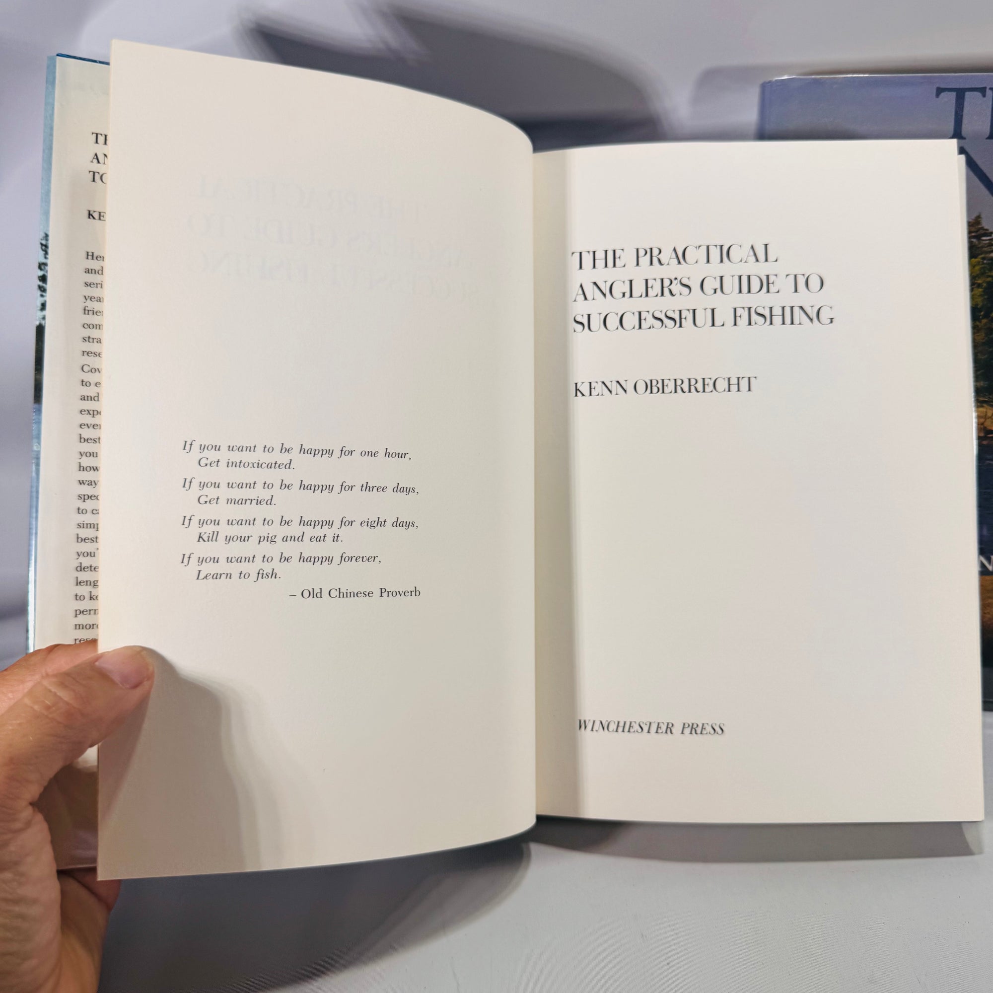 Outdoors  Fishing Bundle— Angler’s How-To Bundle (1977–1978) — Kenn Oberrecht Practical Angler’s Guide + Frank Woolner Trout Hunting | Dust Jackets, Winchester Press, How-To