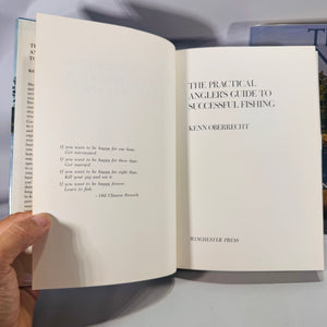 Outdoors  Fishing Bundle— Angler’s How-To Bundle (1977–1978) — Kenn Oberrecht Practical Angler’s Guide + Frank Woolner Trout Hunting | Dust Jackets, Winchester Press, How-To