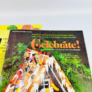 Celebrate! Wilton Magazine Lot 1974 Jul/Aug Sep/Oct Nov/Dec Cake Decorating