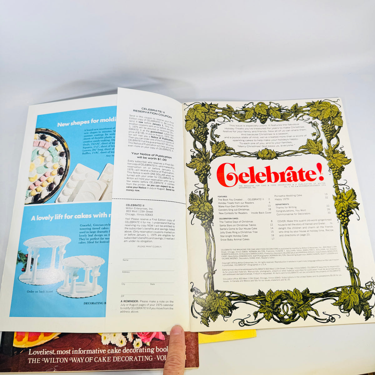 Celebrate! Wilton Magazine Lot 1974 Jul/Aug Sep/Oct Nov/Dec Cake Decorating