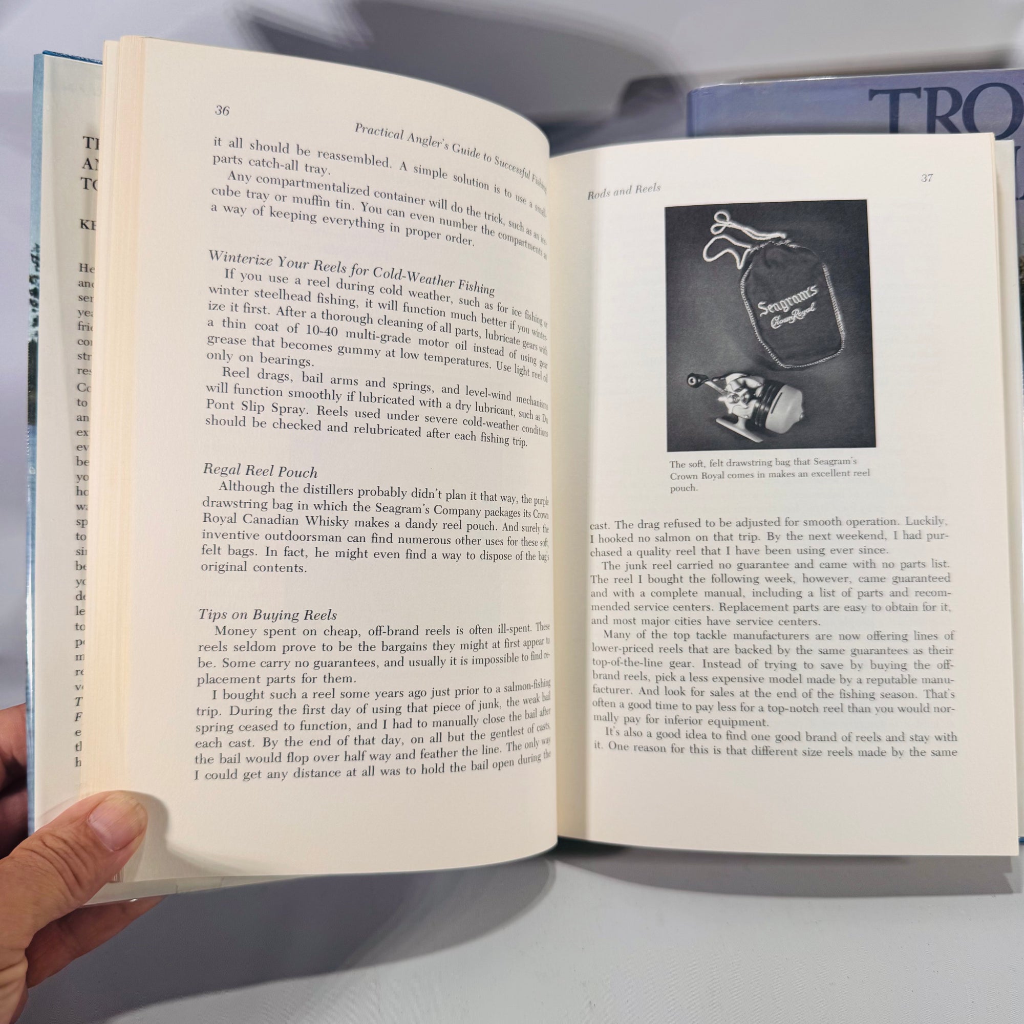 Outdoors  Fishing Bundle— Angler’s How-To Bundle (1977–1978) — Kenn Oberrecht Practical Angler’s Guide + Frank Woolner Trout Hunting | Dust Jackets, Winchester Press, How-To