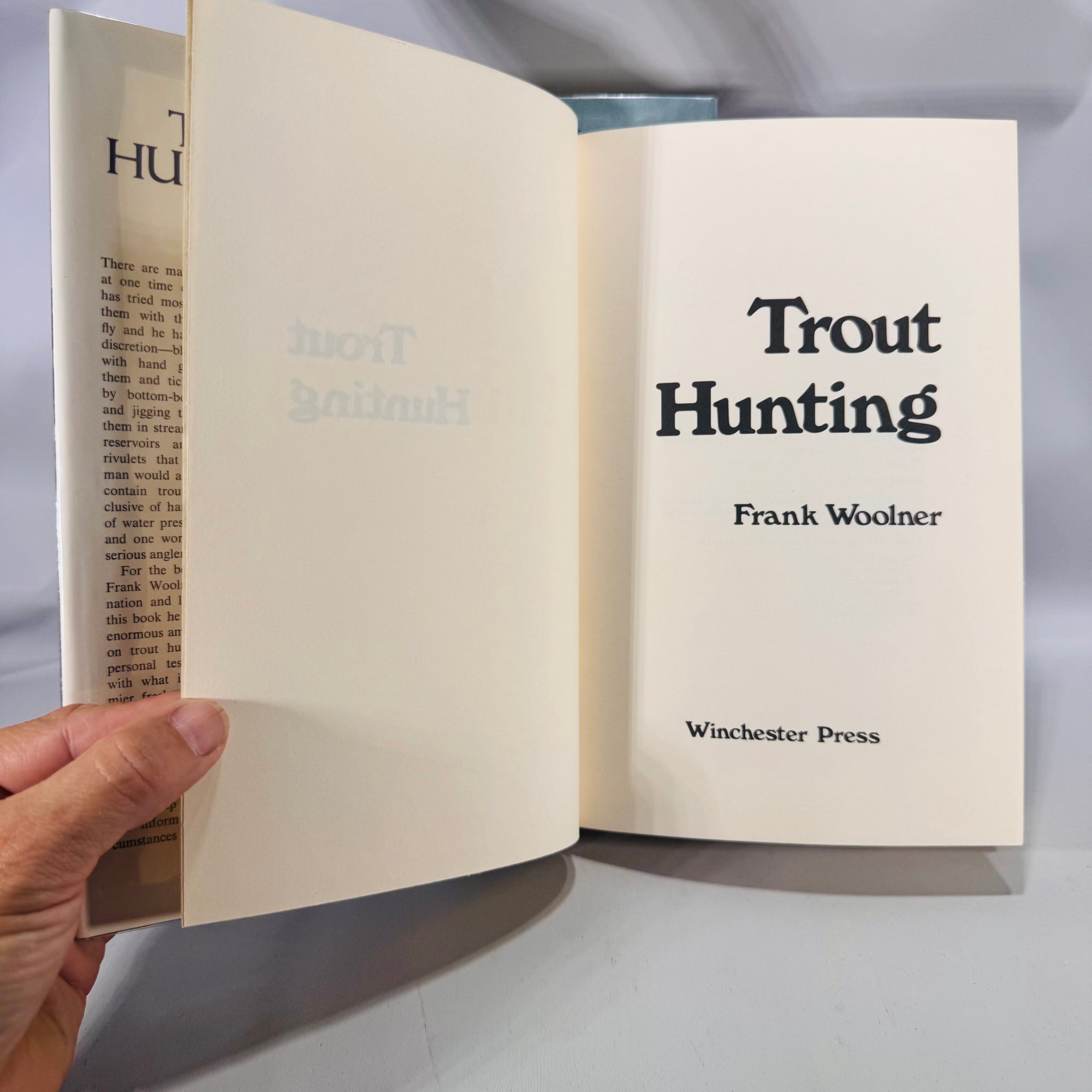 Outdoors  Fishing Bundle— Angler’s How-To Bundle (1977–1978) — Kenn Oberrecht Practical Angler’s Guide + Frank Woolner Trout Hunting | Dust Jackets, Winchester Press, How-To