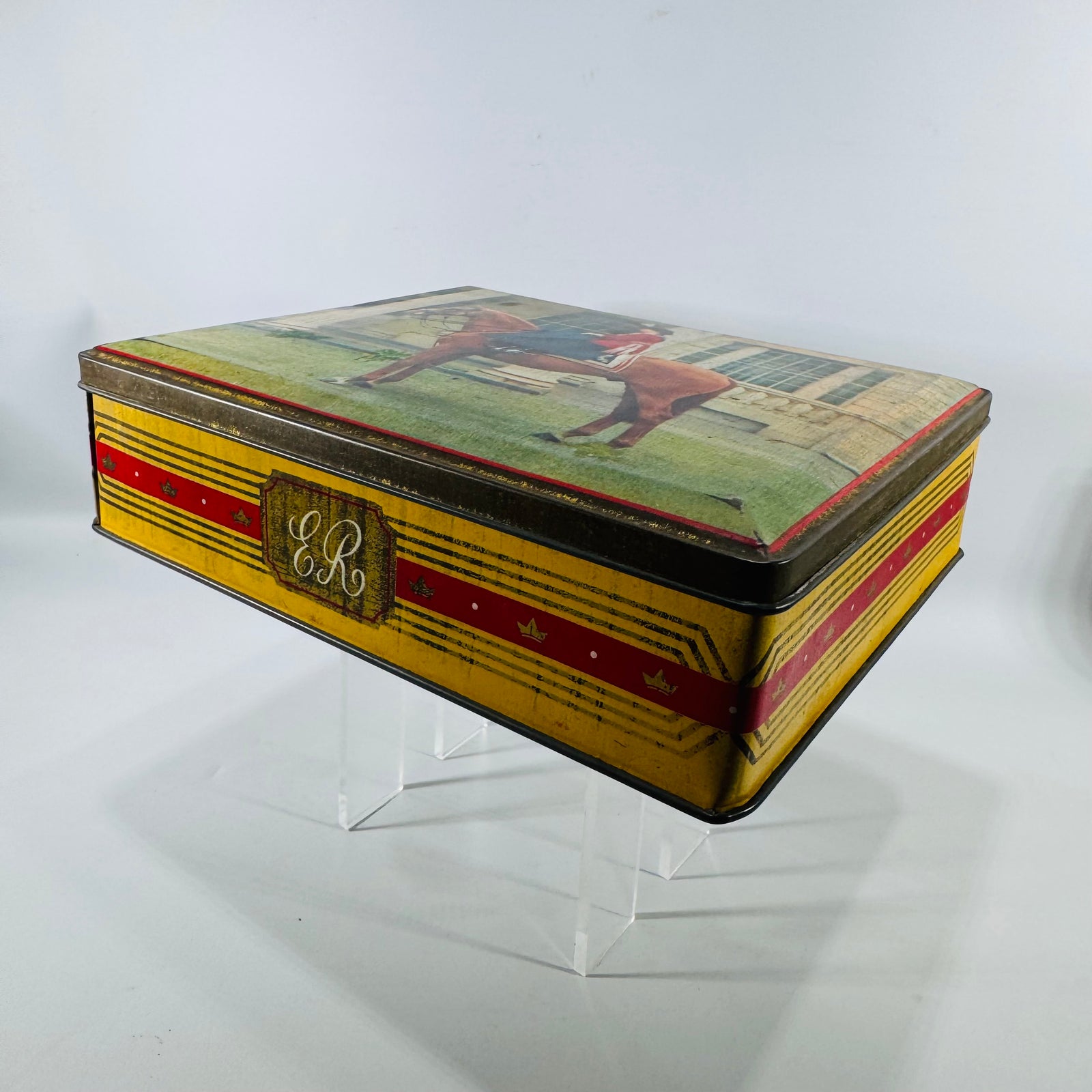 Vintage Queen Elizabeth II Tin Box, Edward Sharp Coronation Royal Souvenir Tin