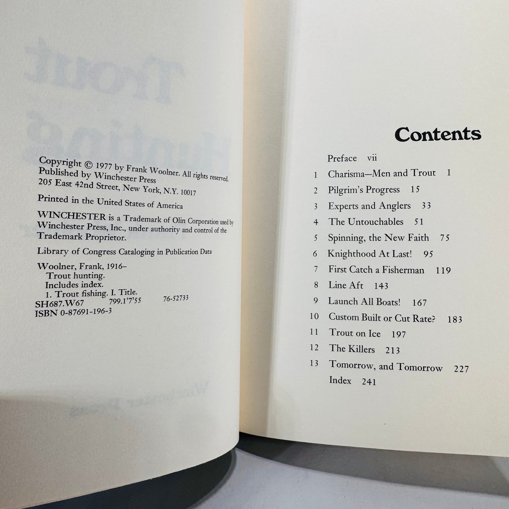 Outdoors  Fishing Bundle— Angler’s How-To Bundle (1977–1978) — Kenn Oberrecht Practical Angler’s Guide + Frank Woolner Trout Hunting | Dust Jackets, Winchester Press, How-To