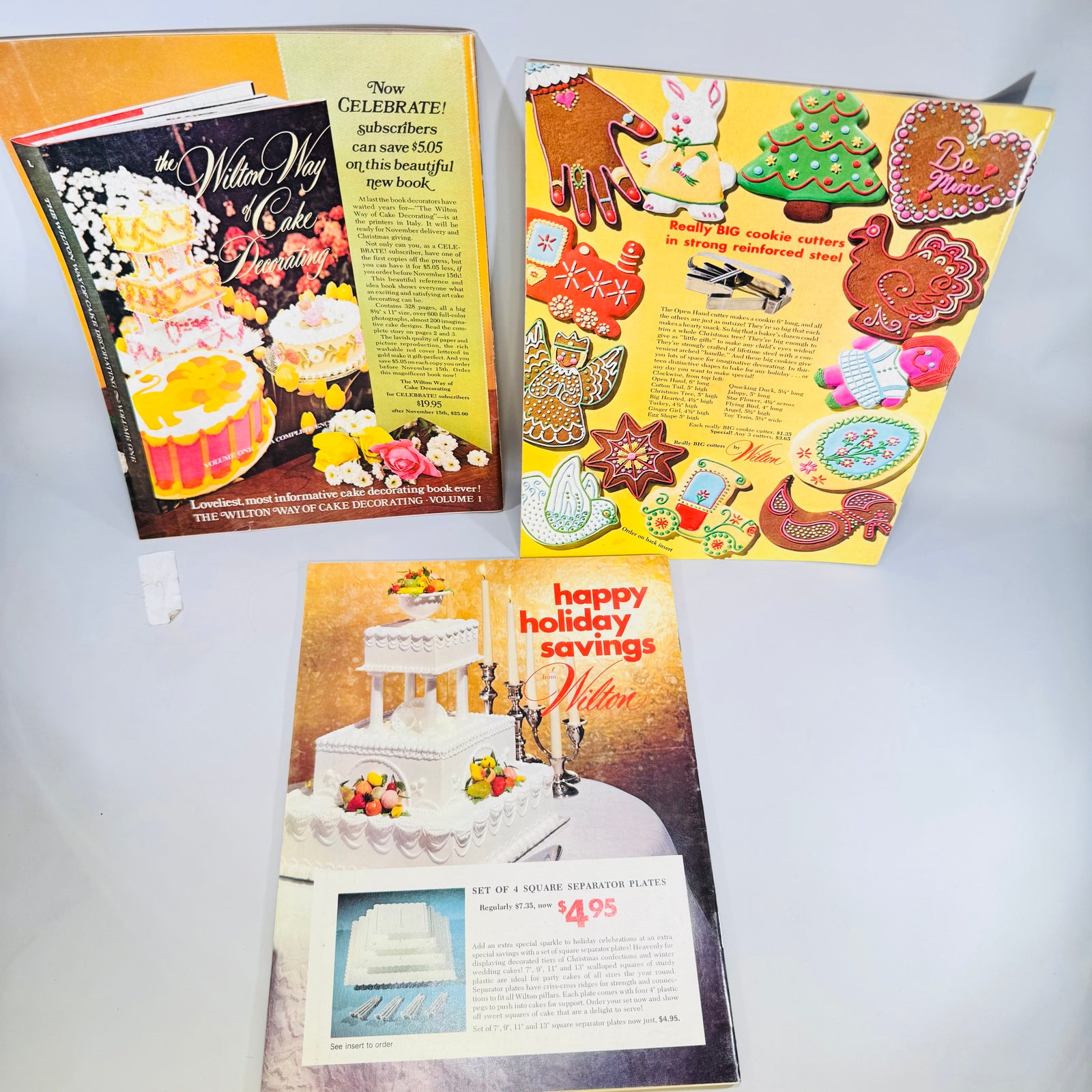 Celebrate! Wilton Magazine Lot 1974 Jul/Aug Sep/Oct Nov/Dec Cake Decorating