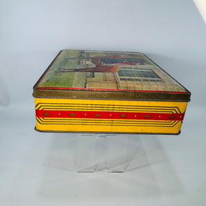 Vintage Queen Elizabeth II Tin Box, Edward Sharp Coronation Royal Souvenir Tin