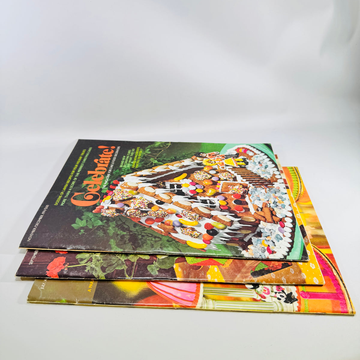 Celebrate! Wilton Magazine Lot 1974 Jul/Aug Sep/Oct Nov/Dec Cake Decorating