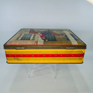 Vintage Queen Elizabeth II Tin Box, Edward Sharp Coronation Royal Souvenir Tin