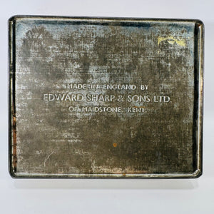 Vintage Queen Elizabeth II Tin Box, Edward Sharp Coronation Royal Souvenir Tin