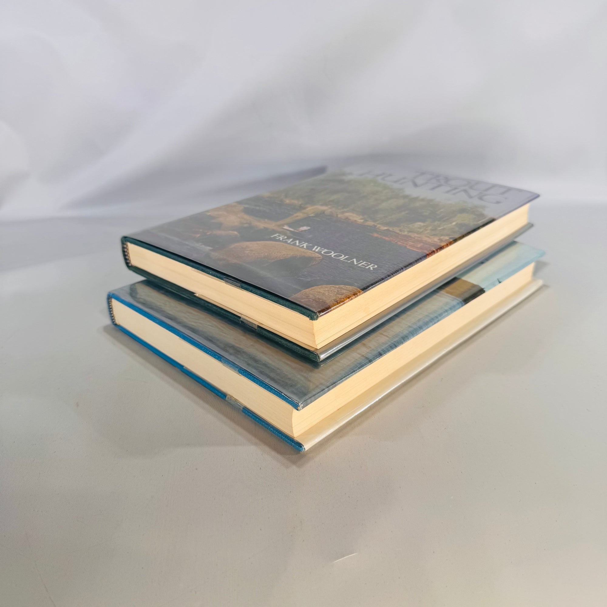 Outdoors  Fishing Bundle— Angler’s How-To Bundle (1977–1978) — Kenn Oberrecht Practical Angler’s Guide + Frank Woolner Trout Hunting | Dust Jackets, Winchester Press, How-To