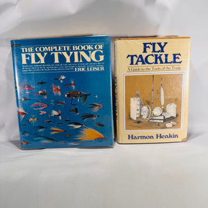 Fly Fishing  Book Bundle— Fly-Tying & Tackle Mastery Bundle (1976–1977) — Eric Leiser Complete Book of Fly Tying (1st) + Harmon Henkin Fly Tackle | Dust Jackets