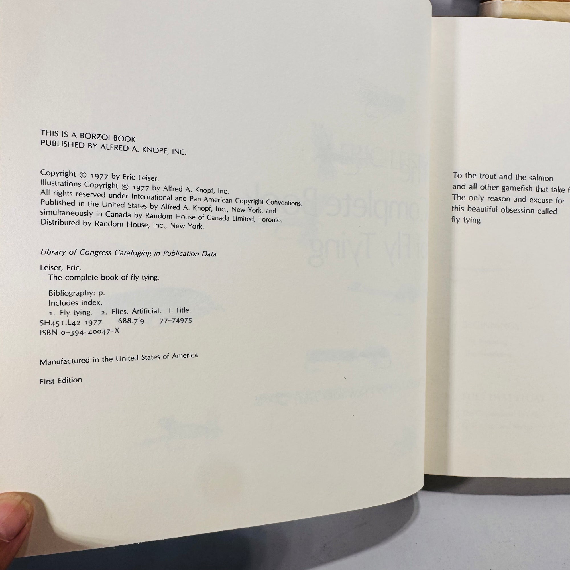 Fly Fishing  Book Bundle— Fly-Tying & Tackle Mastery Bundle (1976–1977) — Eric Leiser Complete Book of Fly Tying (1st) + Harmon Henkin Fly Tackle | Dust Jackets