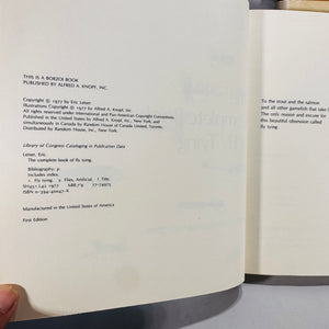 Fly Fishing  Book Bundle— Fly-Tying & Tackle Mastery Bundle (1976–1977) — Eric Leiser Complete Book of Fly Tying (1st) + Harmon Henkin Fly Tackle | Dust Jackets