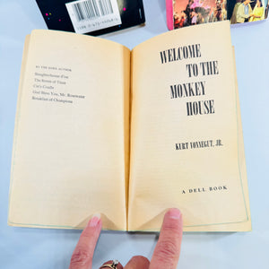 The Restaurant at the End of the Universe + West Side Story + Welcome to the Monkey House 3 Book Lot