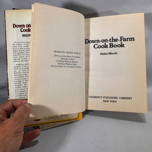 Vintage Country & Regional Cookbook — Down-on-the-Farm Cook Book (1981 Edition; orig. 1943) — Helen Worth | Hardcover w/ Jacket, Country Cooking