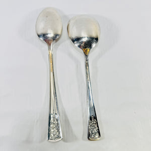 International Silver Silver Belle Serving Spoon and Casserole Spoon Set