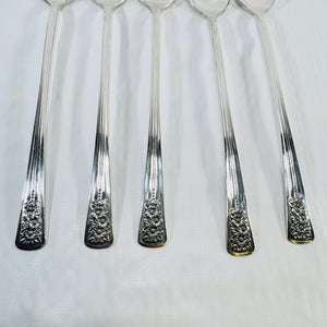 Silver Belle Iced Tea Spoons International Silver Set of 5