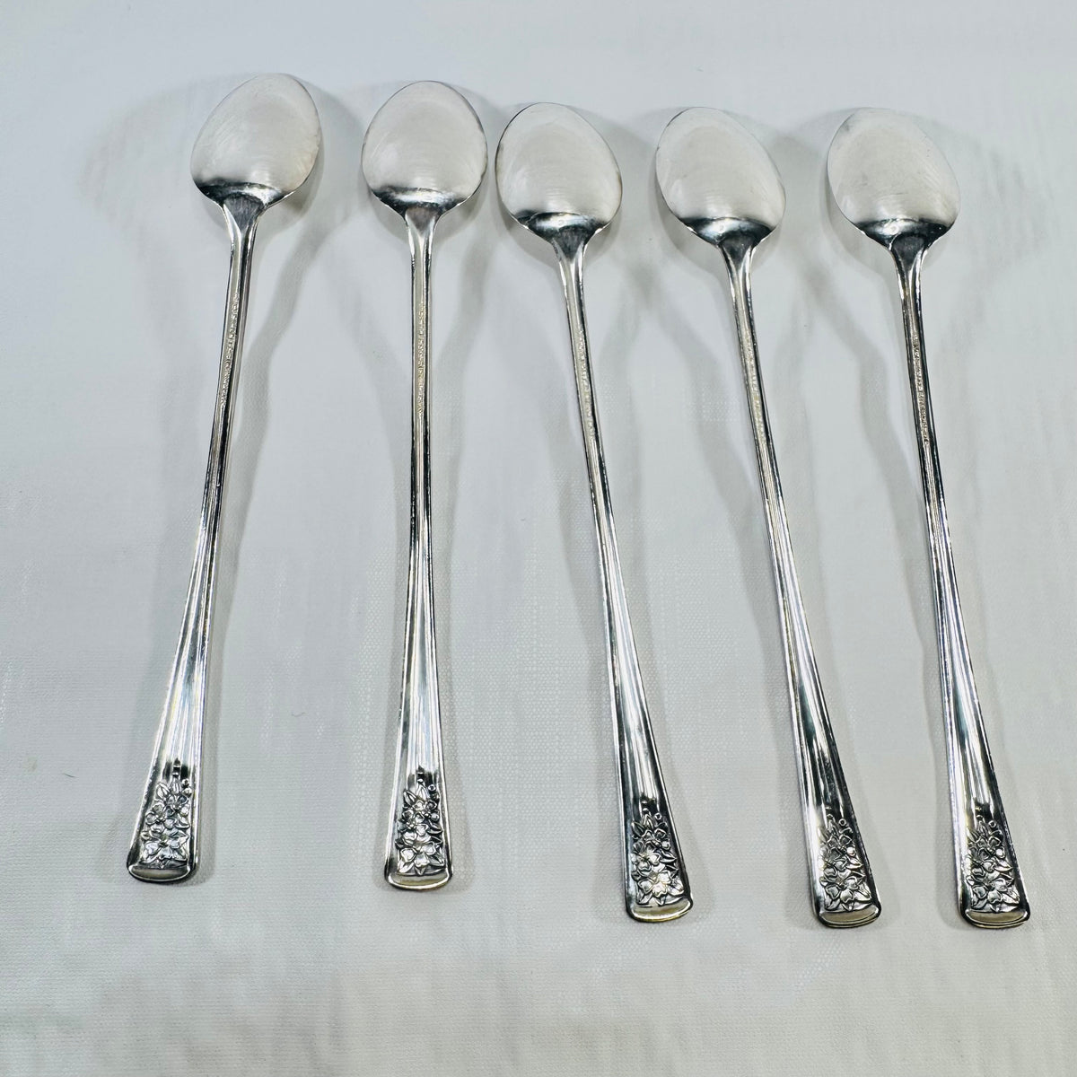 Silver Belle Iced Tea Spoons International Silver Set of 5