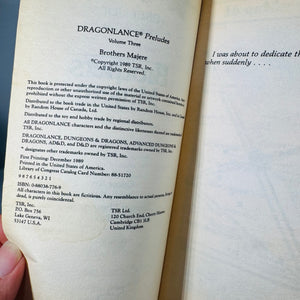 Vintage Dragonlance Preludes Trilogy Paperback Set (1989) — Darkness & Light, Kendermore, Brothers Majere — TSR Fantasy Books, Epic Fantasy