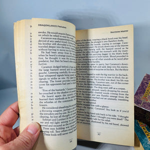 Vintage Dragonlance Preludes Trilogy Paperback Set (1989) — Darkness & Light, Kendermore, Brothers Majere — TSR Fantasy Books, Epic Fantasy