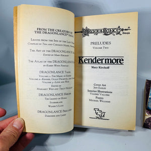 Vintage Dragonlance Preludes Trilogy Paperback Set (1989) — Darkness & Light, Kendermore, Brothers Majere — TSR Fantasy Books, Epic Fantasy