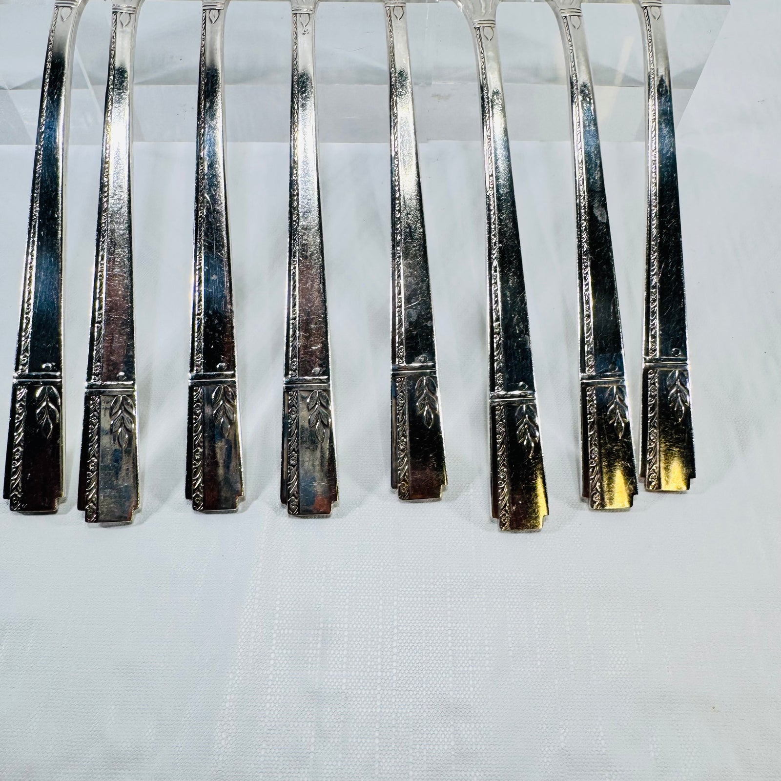 Prestige Plate Grenoble Dinner Forks Set of 8 Oneida 1938