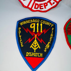 Winnebago County Illinois Vintage Patch Bundle