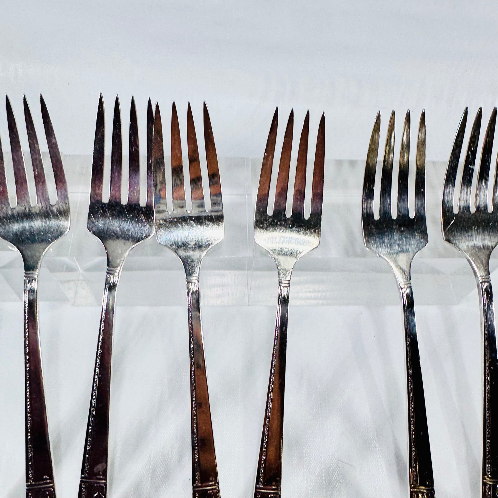 Prestige Plate Grenoble Salad Forks Set of 7 Oneida 1938