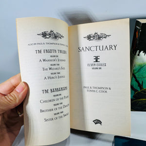 Dragonlance Elven Exiles Trilogy Paperback Set by Paul B. Thompson and Tonya C. Cook