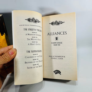 Dragonlance Elven Exiles Trilogy Paperback Set by Paul B. Thompson and Tonya C. Cook