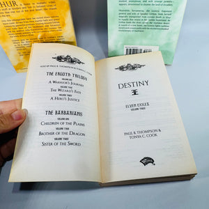 Dragonlance Elven Exiles Trilogy Paperback Set by Paul B. Thompson and Tonya C. Cook