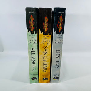 Dragonlance Elven Exiles Trilogy Paperback Set by Paul B. Thompson and Tonya C. Cook