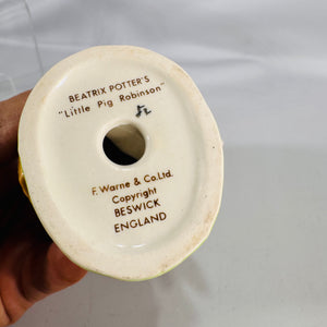 Little Pig Robinson – Beatrix Potter Made in Beswick, England Gift Ready Vintage Figurine