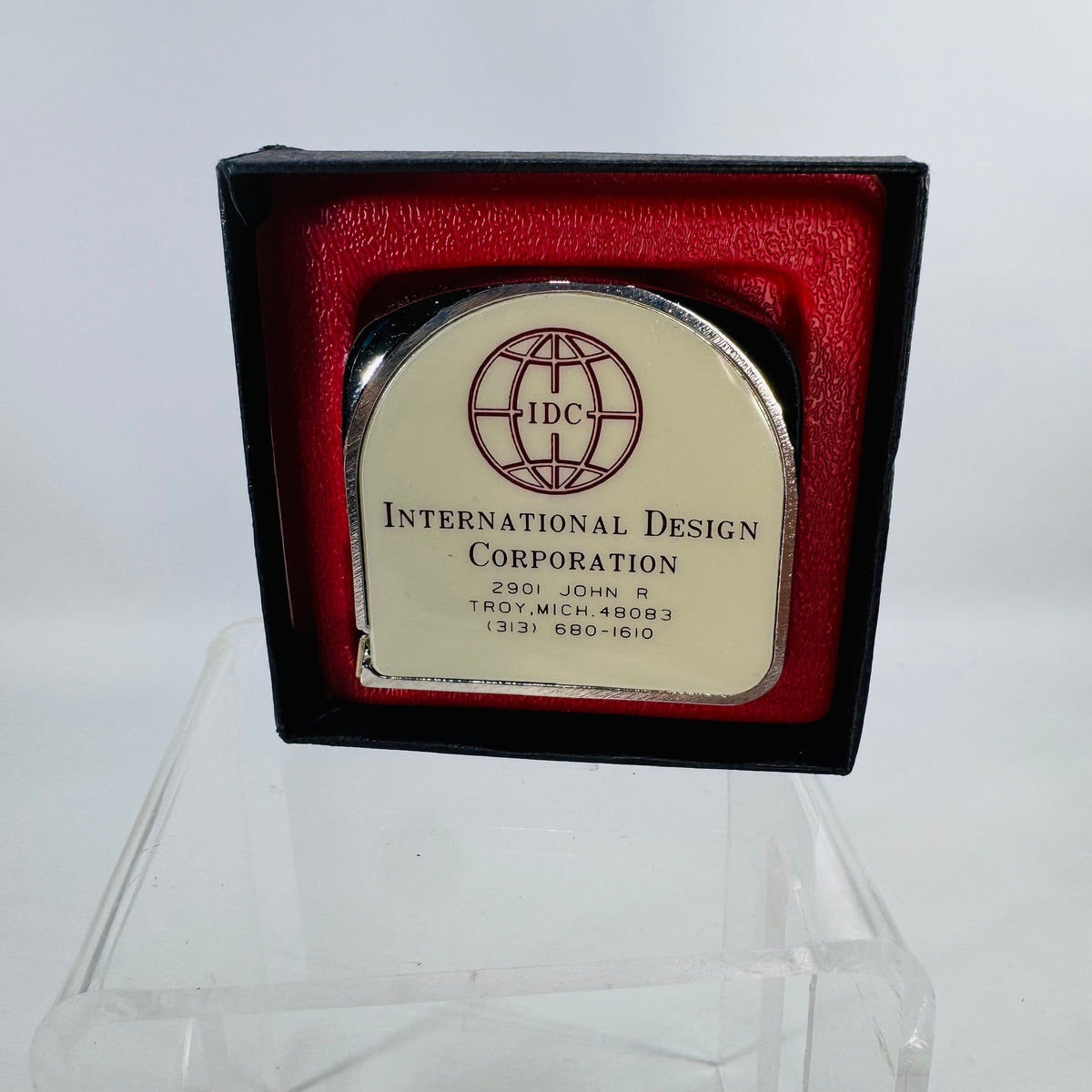 Vintage Lufkin Tape Measure IDC International Design Corporation Promotional Pocket Tape