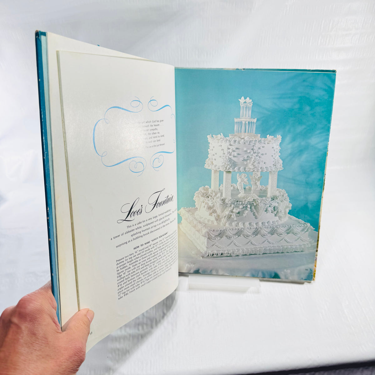 The Wilton Book of Wedding Cakes 1971 Hardcover Cake Decorating Book